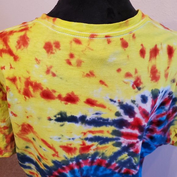 Tie Dye Boho Bohemia short sleeve T-shirt 100% cotton size L. - Picture 8 of 11